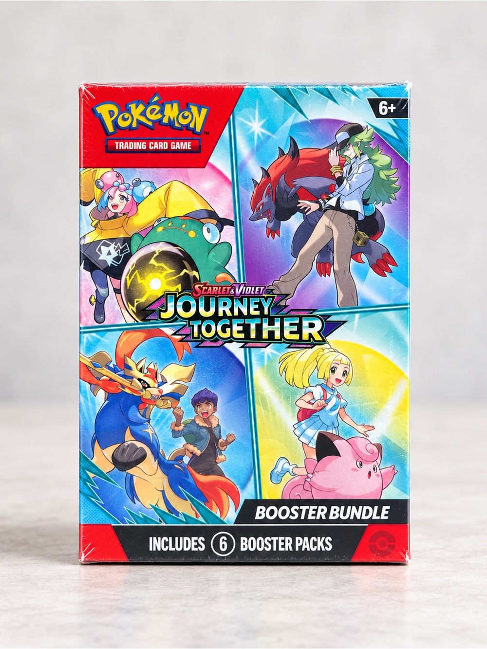 Pokémon TCG Journey Together Booster Bundle – 6 Packs – Factory Sealed